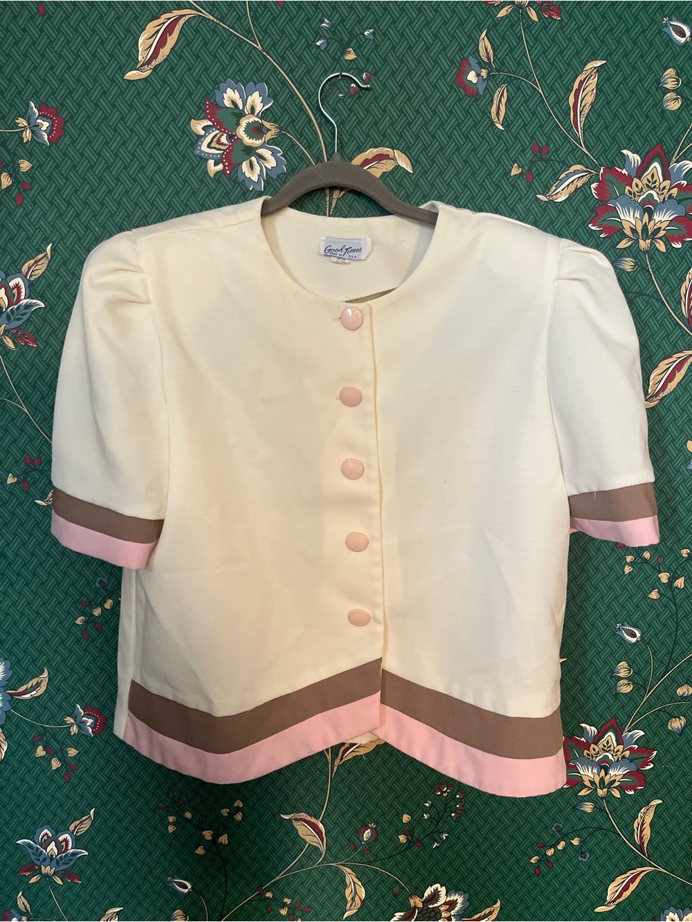 Vintage 2 piece skirt & blouse set